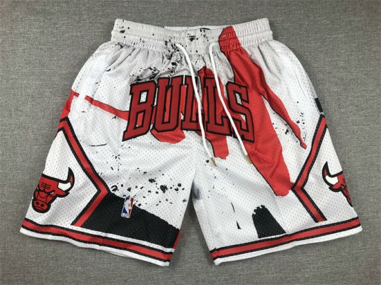 NBA Chicago Bulls Just don shorts Blanc Rouge Noir